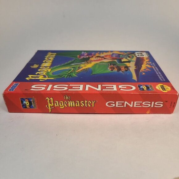 THE PAGEMASTER SEGA GENESIS COMPLETE IN BOX W/ REGISTRATION CARD Very Good - Picture 5 of 10